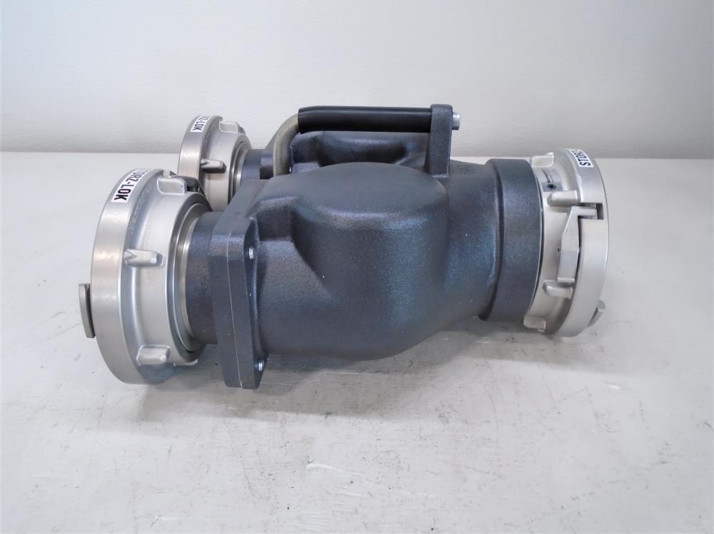 Harrington 5" Storz-Loc Jumbo Siamese 2-Way Valve HJ20-50-50ST